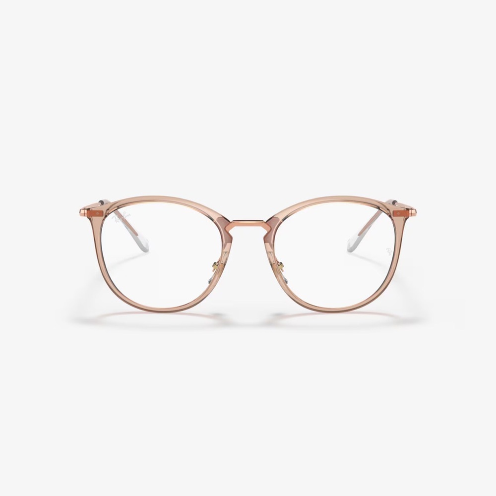 RAY-BAN RB7140 Optics in Transparent Light Brown
